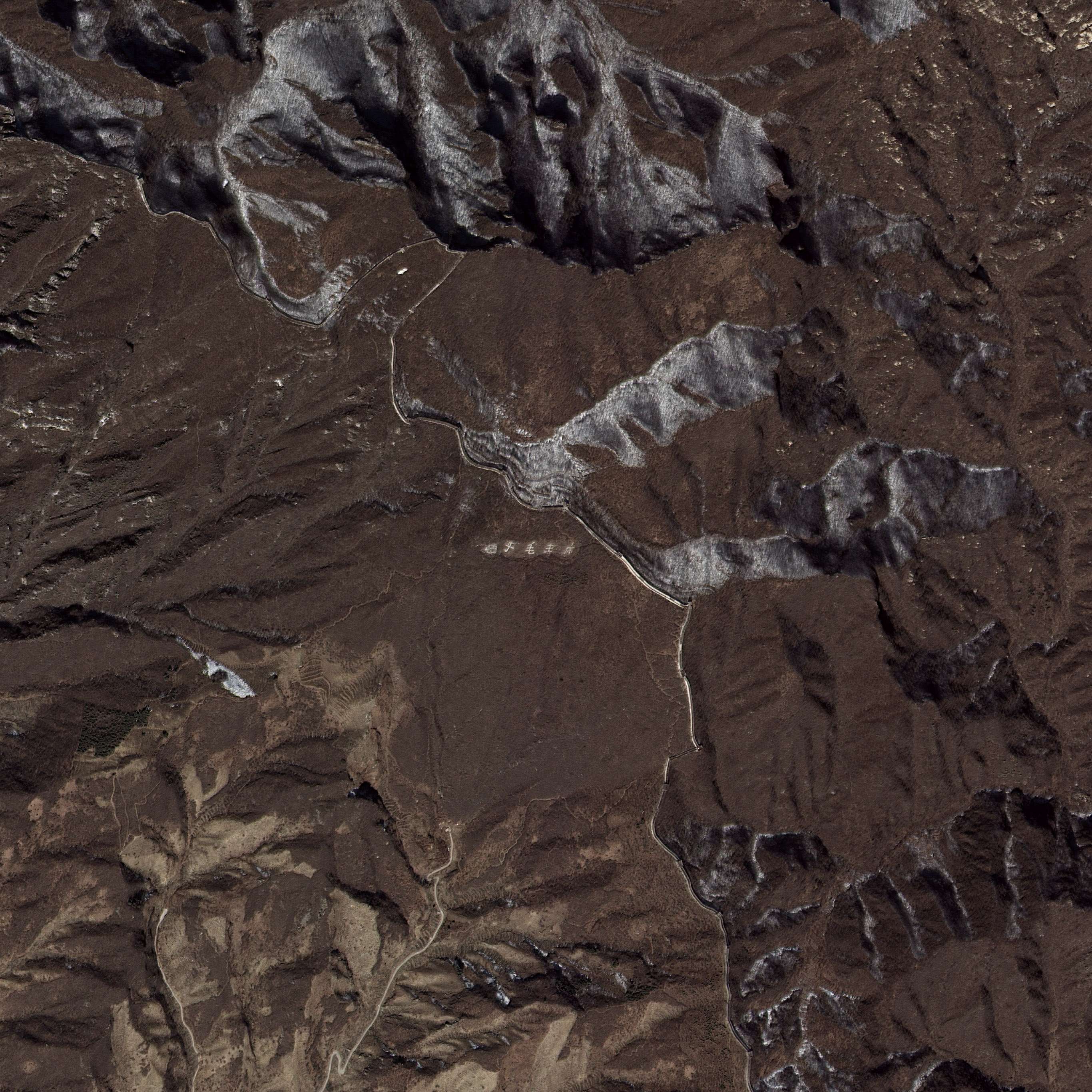 아리랑 3호가 촬영한 중국 만리장성  이미지