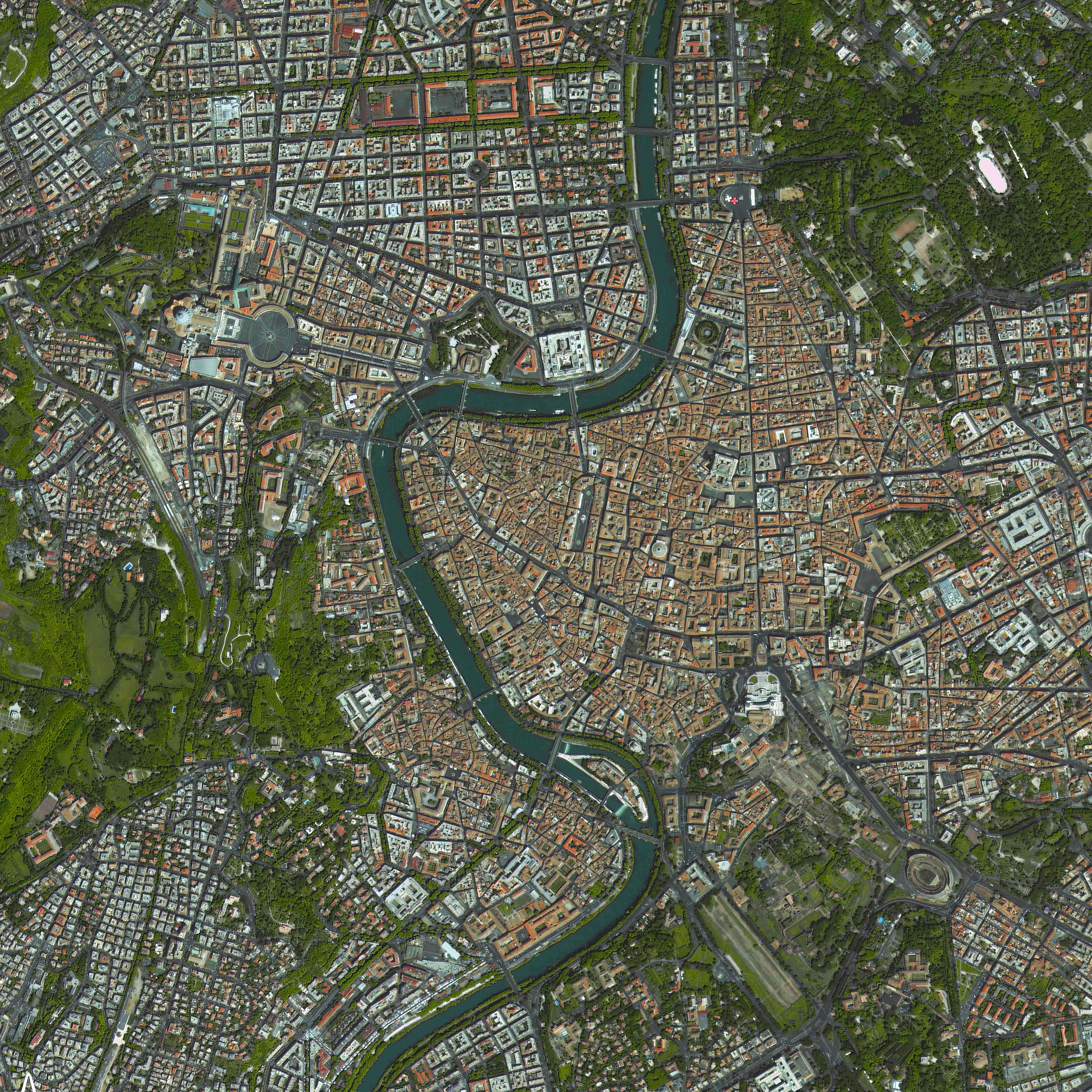 아리랑 2호가 촬영한 이탈리아 로마 이미지