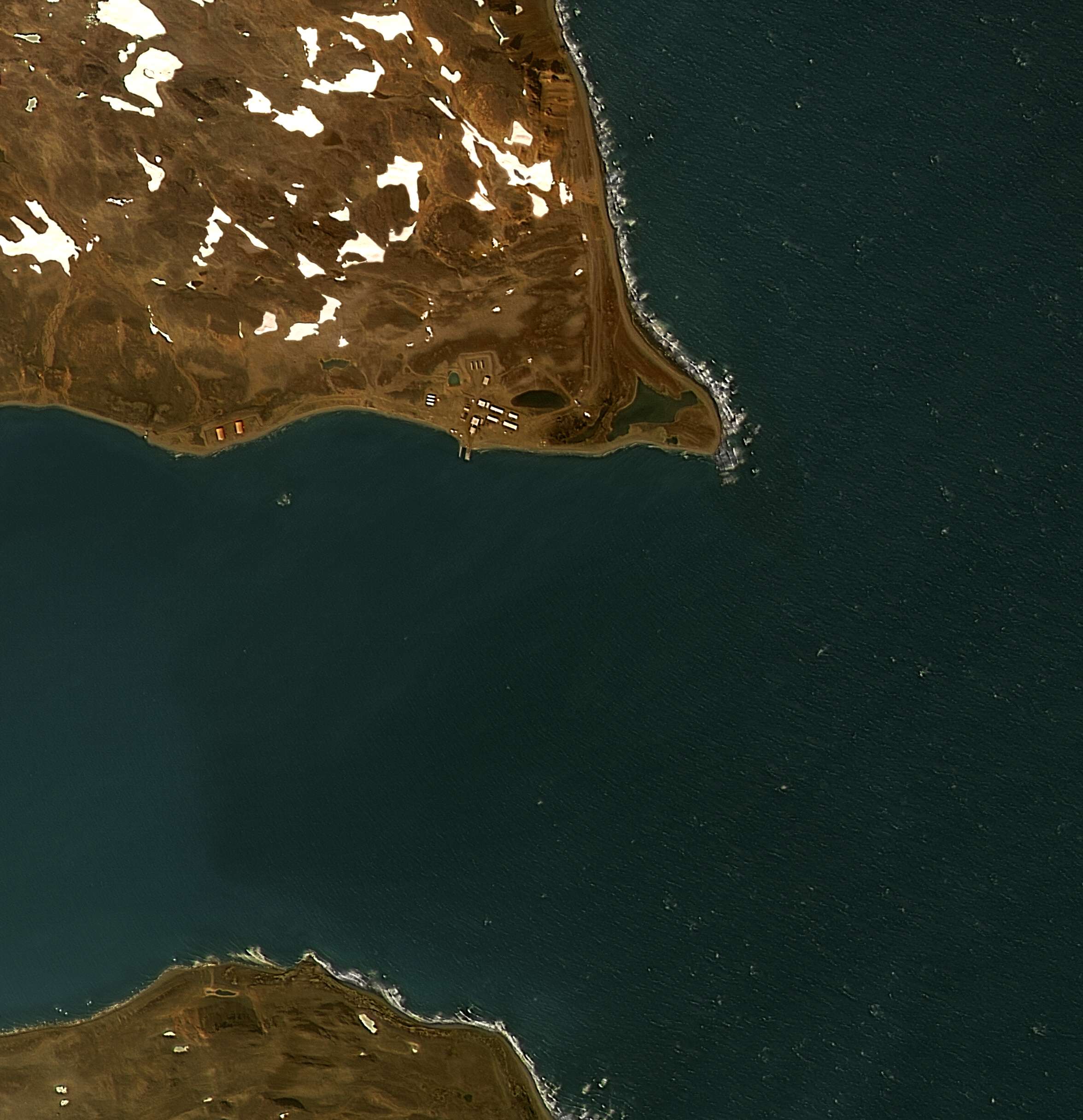 아리랑 2호가 촬영한 남극 세종기지 이미지