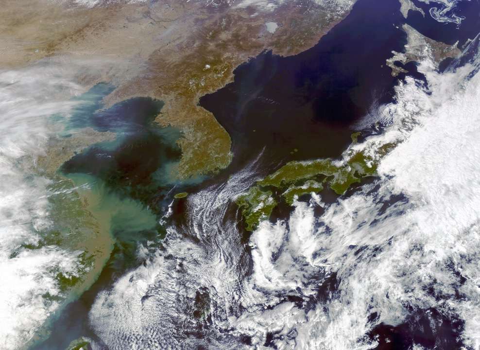 천리안 2B호 해양위성영상 이미지