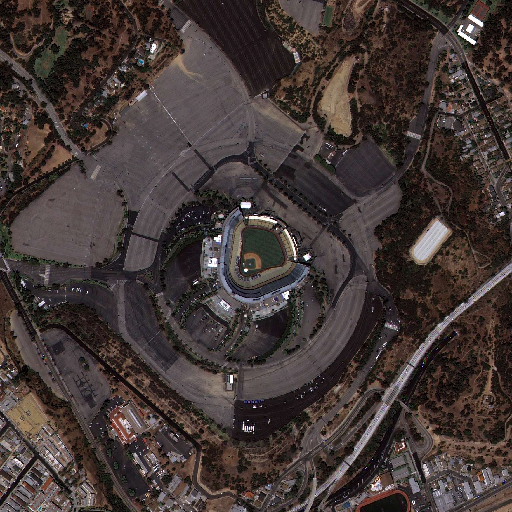 아리랑 3호가 촬영한 미국 로스엔젤레스 이미지