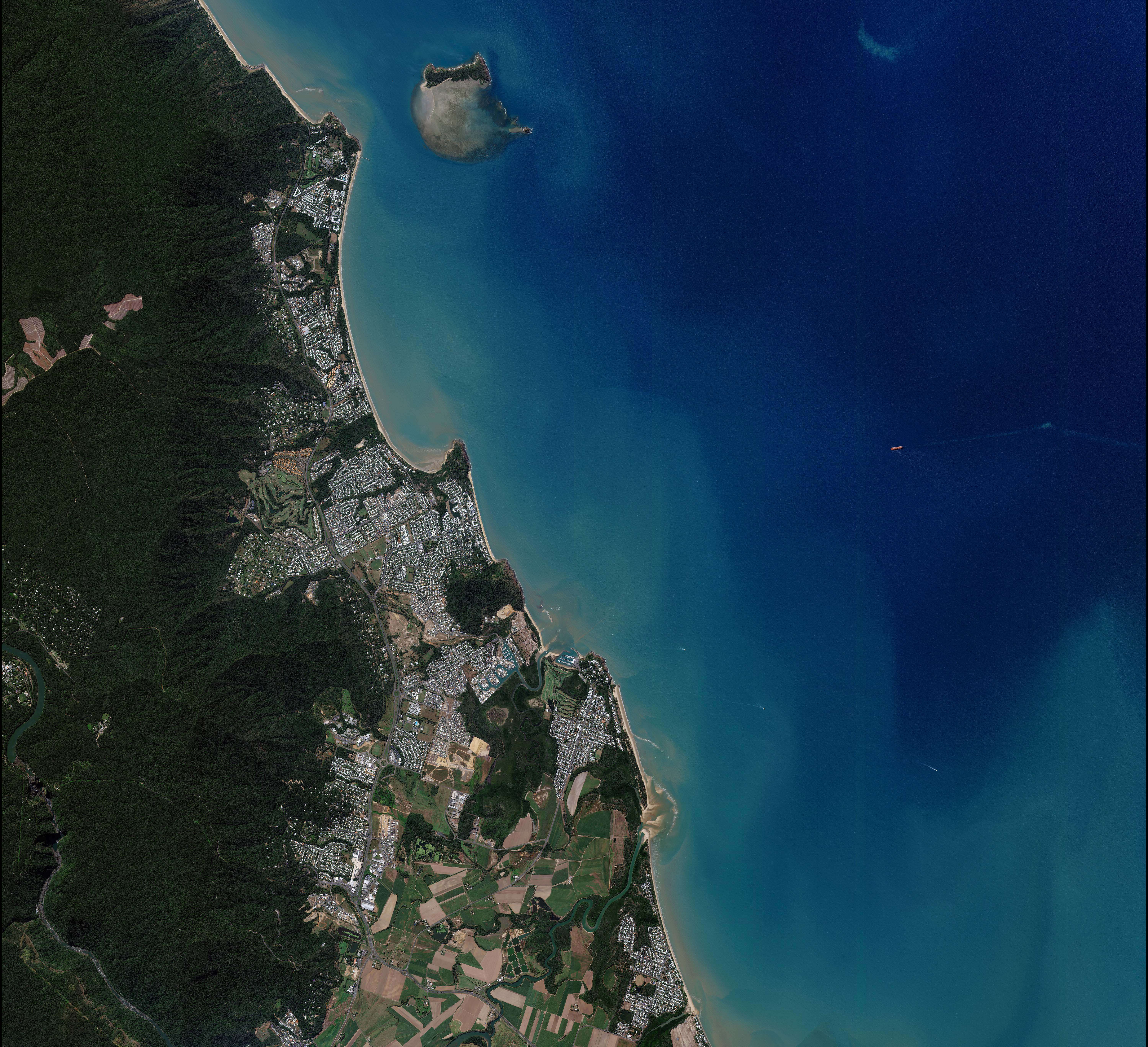 아리랑 3호가 촬영한 호주 그레이트 Barrier Reef 이미지