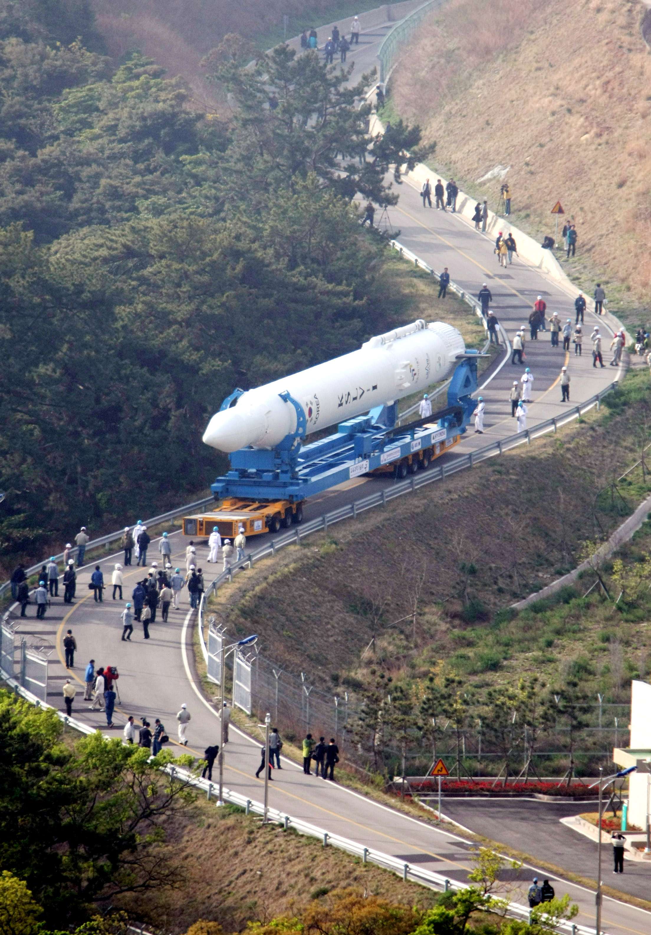 이송중인 나로호(KSLV-I) 이미지