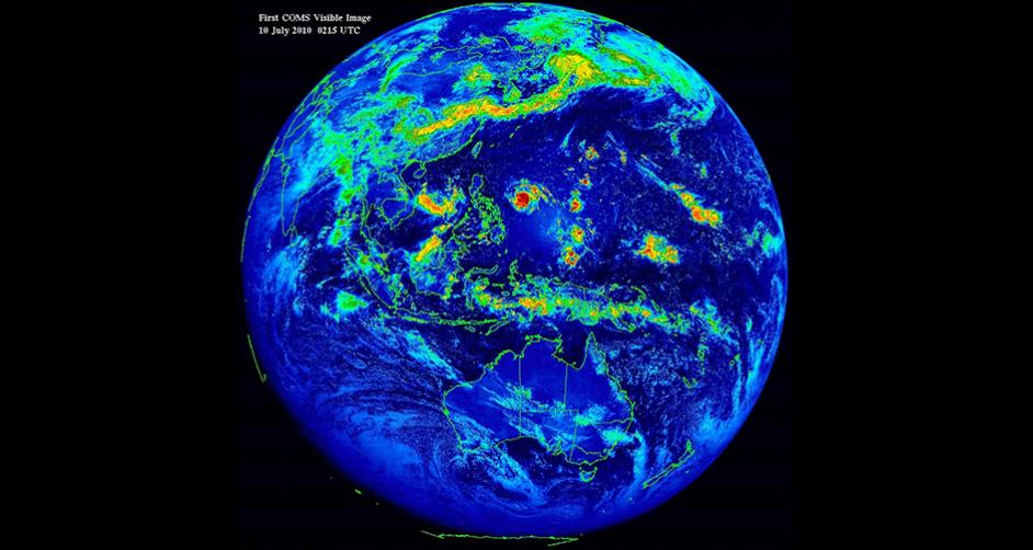 통신해양기상위성 천리안 1호가 촬영한 위성사진 3